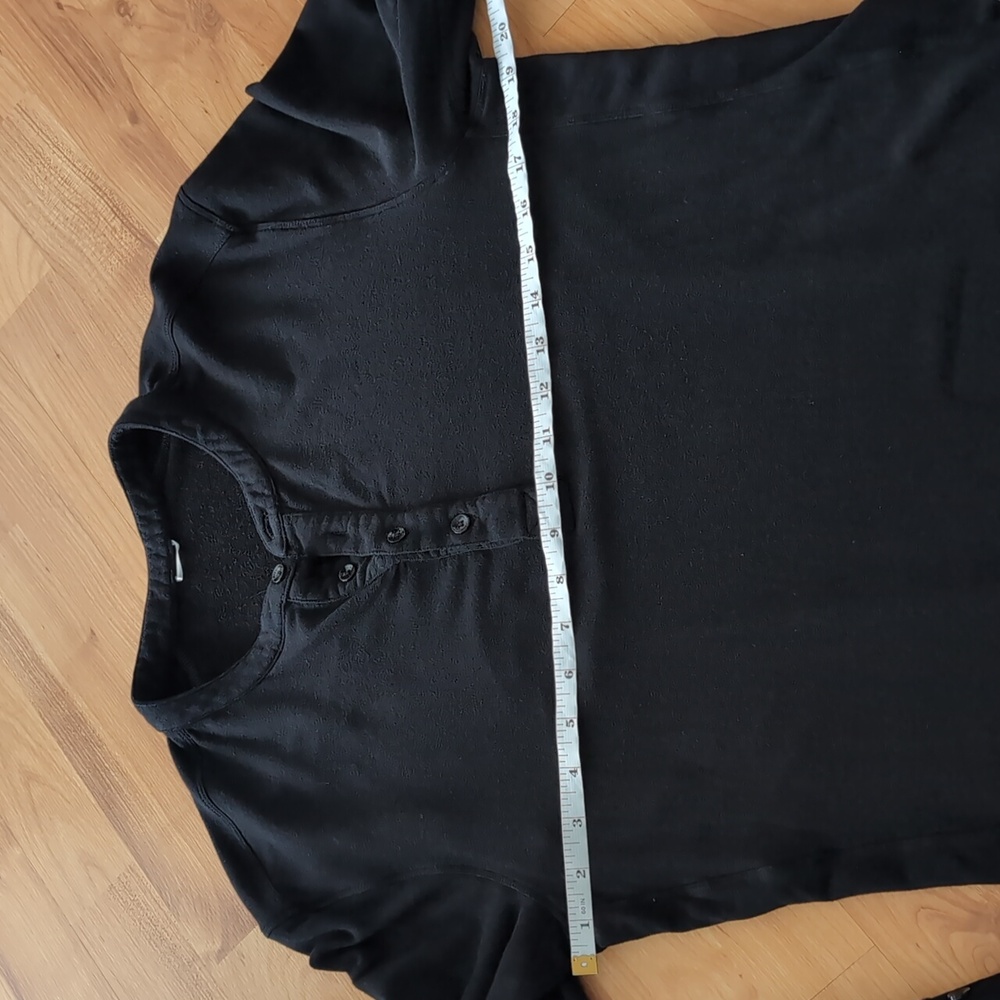 Kit & Ace Black Henley Shirt L - Picture 10 of 10